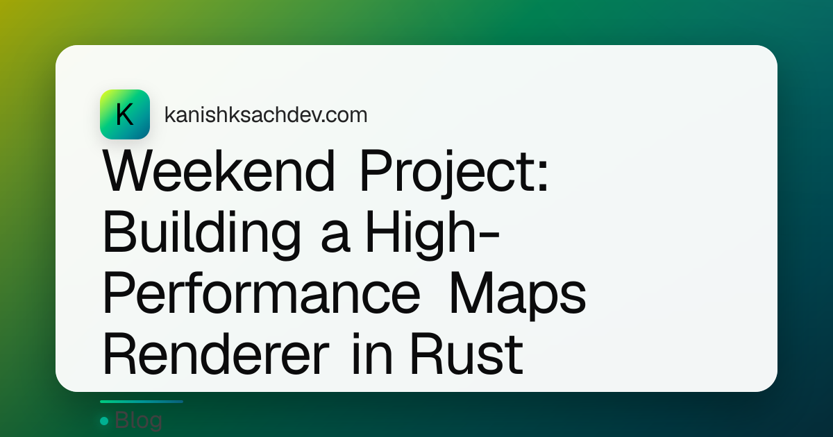 Weekend Project: Building a High-Performance Maps Renderer in Rust ...